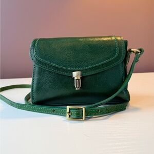 Emerald Green Leather Mini-Bag